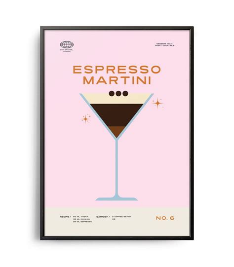 espresso martini poster print