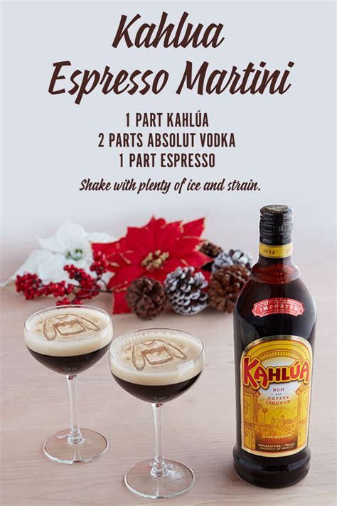 espresso martini recipe vodka kahlua
