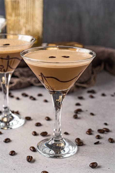 espresso martini with baileys and frangelico
