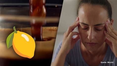 Gut gegen Kopfschmerzen Espresso mit Zitrone