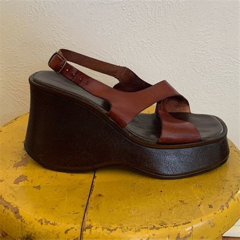 esprit platform sandals vintage