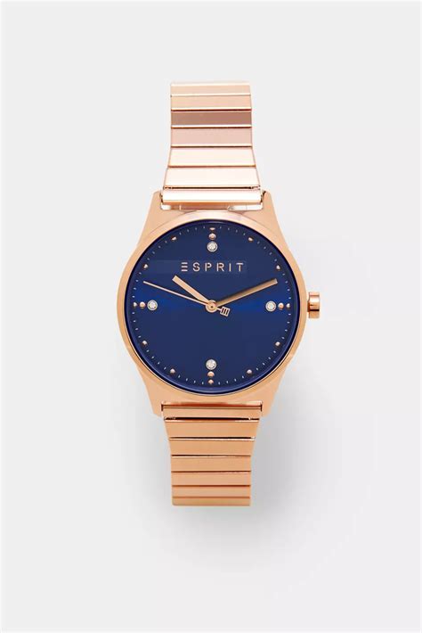 esprit rose gold watch