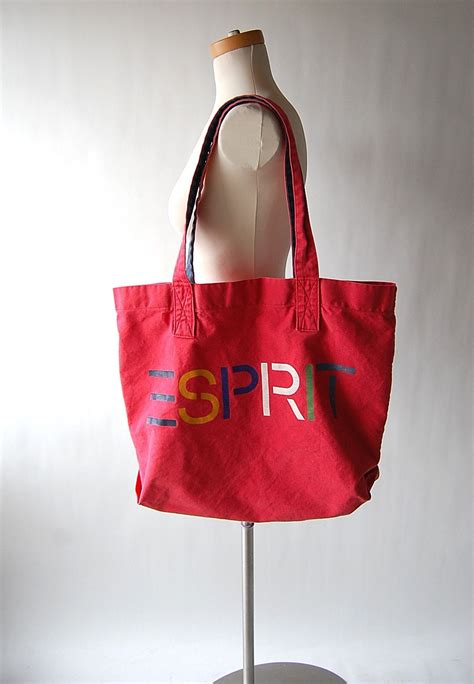 esprit tote bag vintage