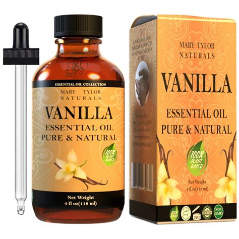 Vanilla Essential Oil (4 oz), Premium Therapeutic Grade, 100 Pure and
