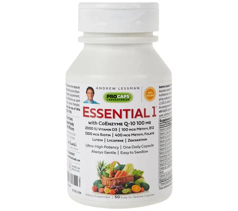 essential 1 with coenzyme q-10 100 mg