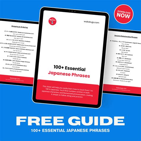 essential Japanese phrases