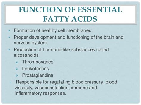Essential Fatty Acids And Brain Function