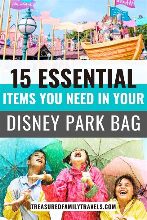 essential items visit park