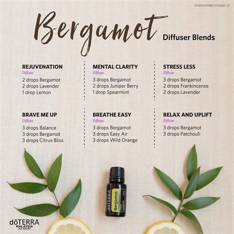 essential oil blends using bergamot