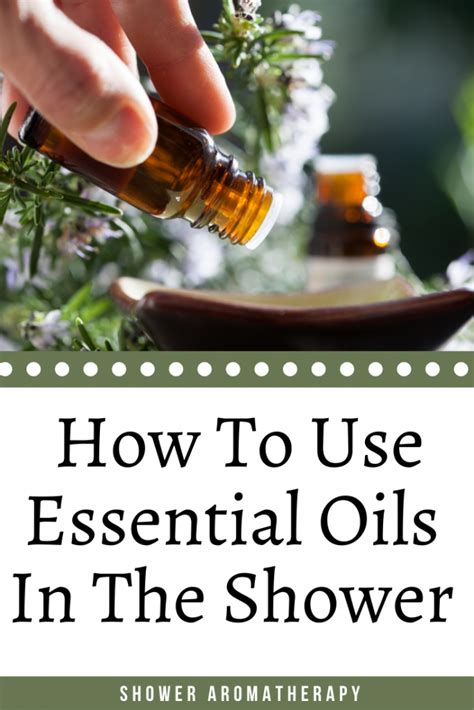Essential Oils In Shower When Sick