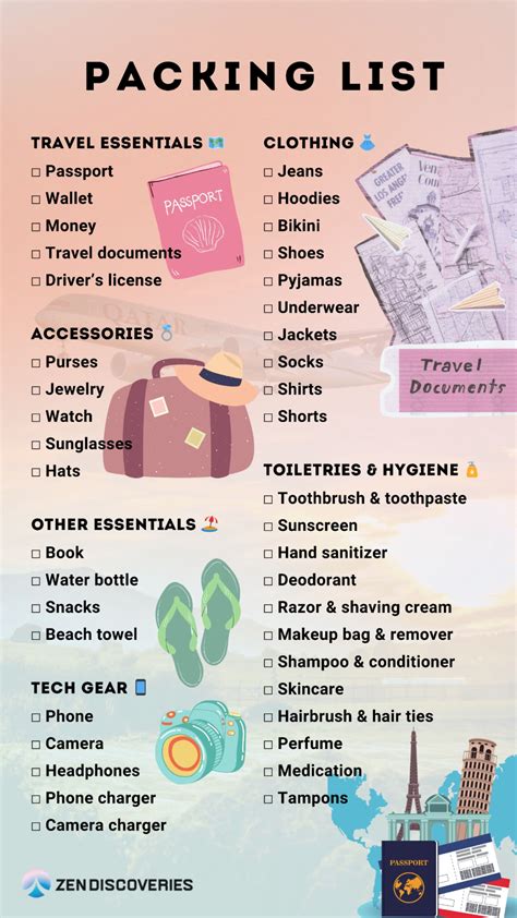 essential ziplining packing list