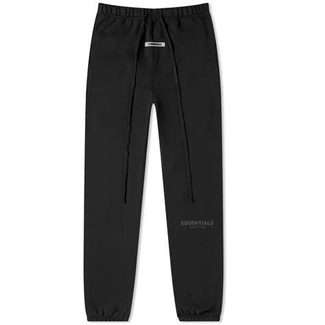 essentials black sweatpants