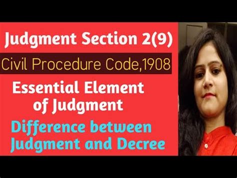 essentials of judgement in cpc