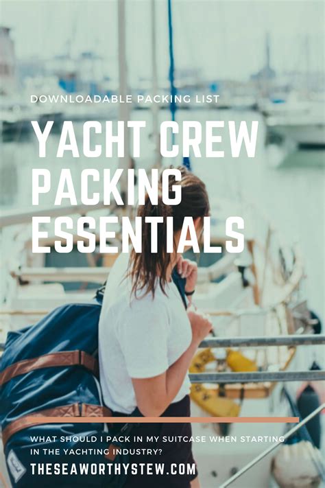 essentials packing yacht