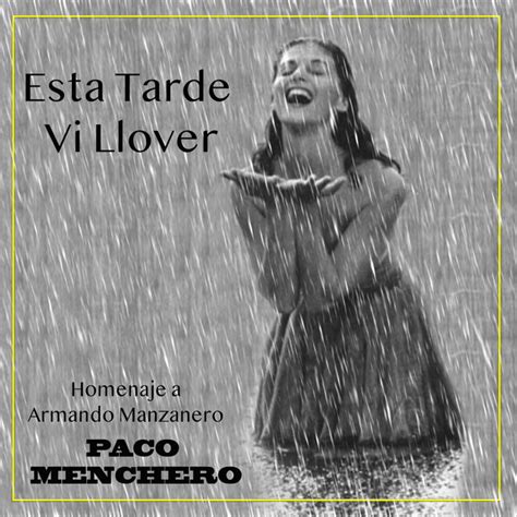 esta tarde vi llover in english