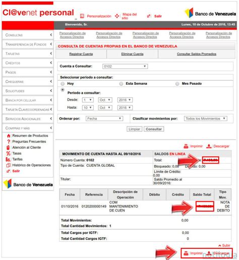 estado de cuenta banco de venezuela