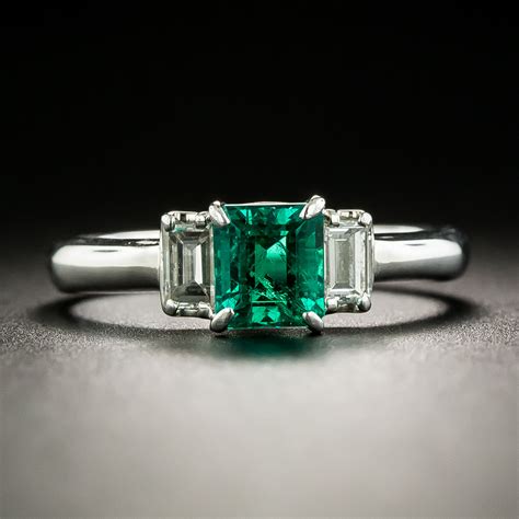 estate emerald and diamond rings