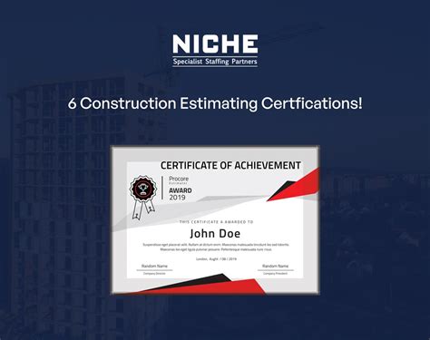 estimation certification