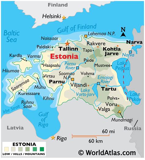 estonia location on map