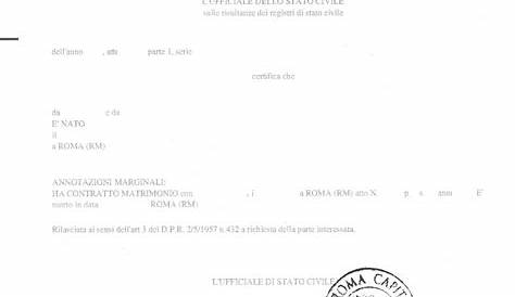 Certificato Di Nascita Riconoscimento E Adozione Le Istruzioni Del | My