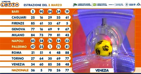 estrazione del lotto oggi stasera