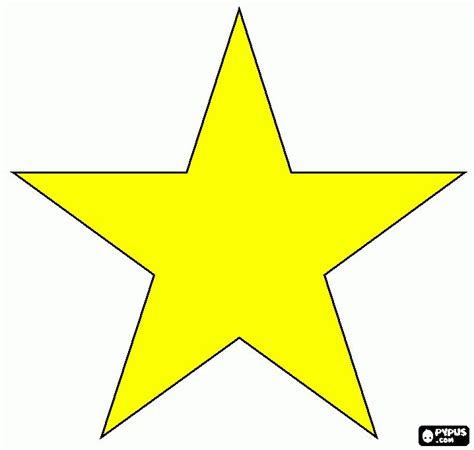 estrela amarela para imprimir