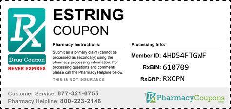 Estring Coupon: How To Save Money On Prescription Medications