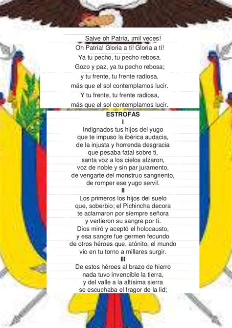 estrofa del himno nacional del ecuador