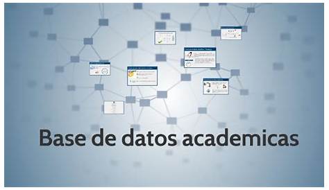 Bases de datos académicas, Estructura y funciones 1: El registro