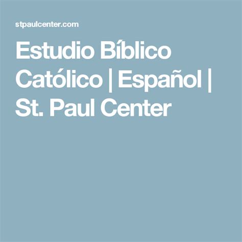 estudio biblico catolico gratis