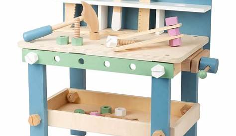 Établi en bois pour enfant avec outils EverEarth jouet d