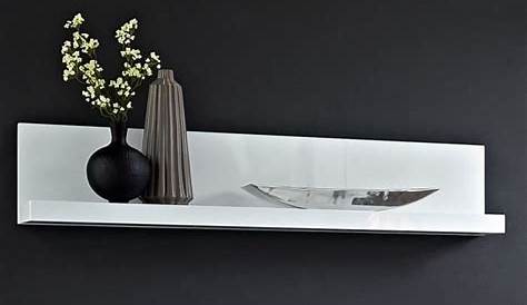 Etagere Blanc Brillant Étagère 4 Niveaux "Chacha" 160cm