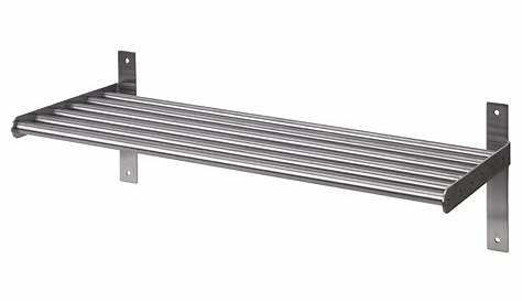 GRUNDTAL stainless steel, Wall shelf, 60 cm IKEA