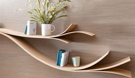 hubsch etagere murale epuree bois clair style scandinave