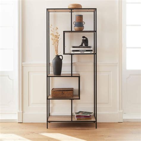 BROR Étagère, noir, bois, 254x55x190 cm IKEA