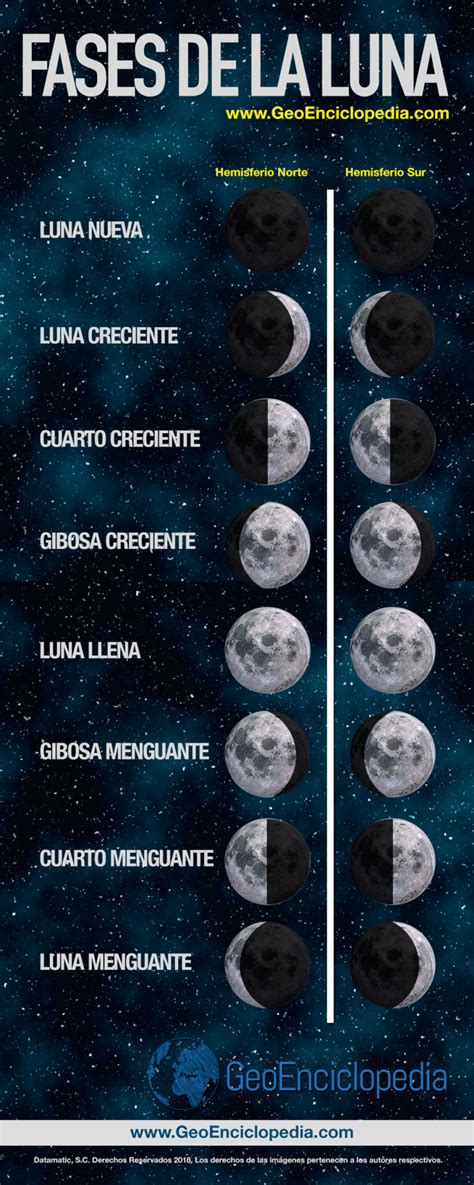 etapas de la luna durante 2024