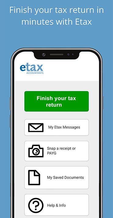 etax login tax return