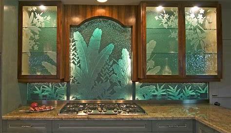 Etched Glass Kitchen Cabinet Doors In Gray For Modern Look s
