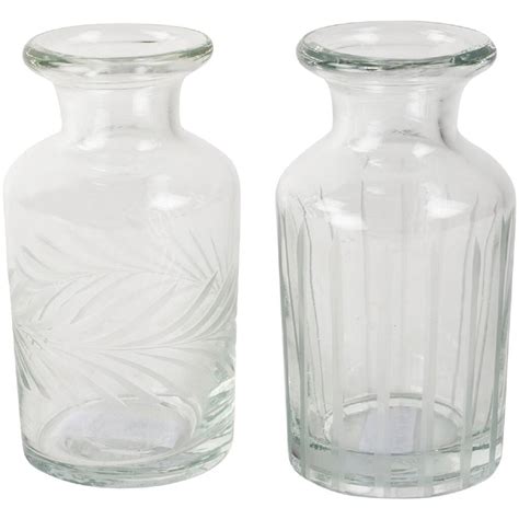 Etched Bud Vases
