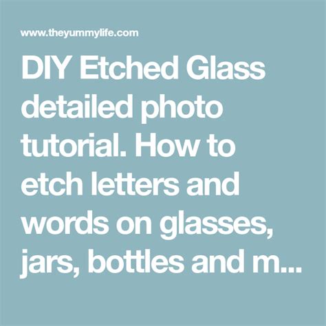 Etched Word Examples