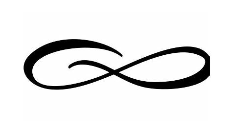 Infinity calligraphy vector illustration symbol. Eternal