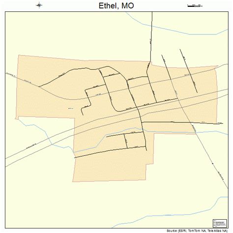 Ethel Missouri Map