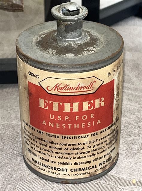 Ether Used For Anesthesia
