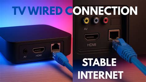 Connecting streaming device via ethernet cable for stable connection