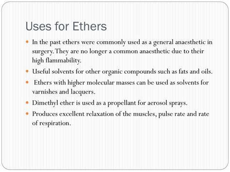 The Ethers Examples And Uses For Male