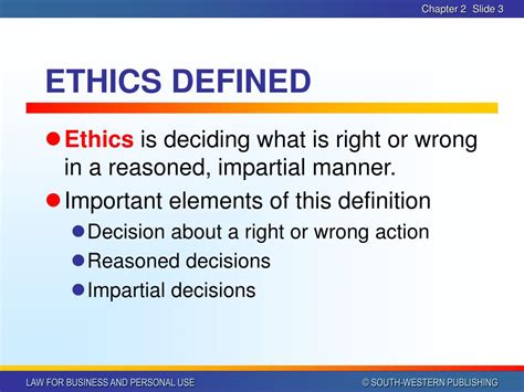 Ethical Principles in Business Role of Ethics Career Cliff