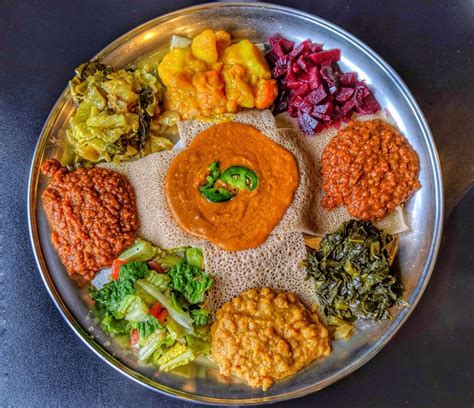 Ethiopian Vegetarian Platter Recipe Vegetarian Recipes