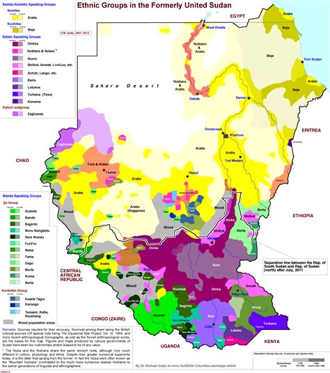 ethnic map of sudan