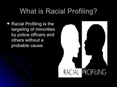 Ethnic Profiling Definition