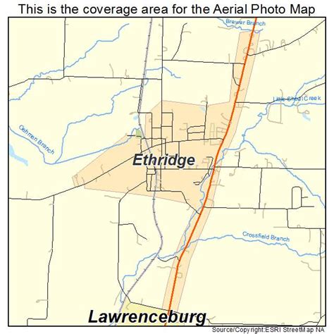 Ethridge Tennessee Map